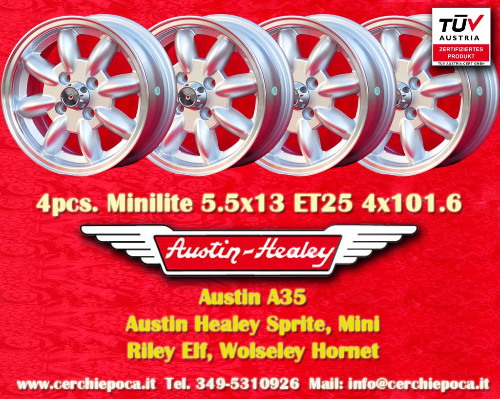 Austin Minilite Austin Sprite  5.5x13 ET25 4x101.6 c/b 65.1 mm Wheel