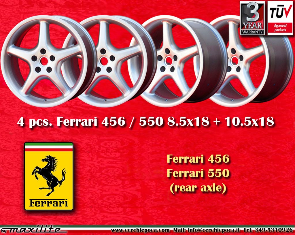 Ferrari 10.5x18 Ferrari F456/F550  10.5x18 ET30 5x98 c/b 67.1 mm Wheel