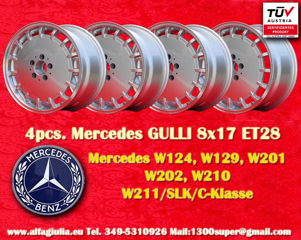 Mercedes Aero Mercedes W124 129 210 211 SLK 170 172 201 CLK 208 CLC 203 CLA 117 Classe C (HO 202 203) Classe A (169 176)  8x17 ET28 5x112 c/b 66.6 mm Wheel
