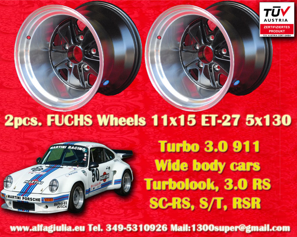 Porsche Fuchs Porsche 911 Turbo Body  11x15 ET-27 5x130 c/b 71.6 mm Wheel