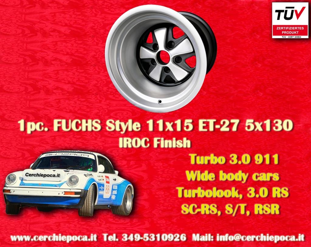Cerchio Porsche Fuchs Porsche 911 Turbo Body  11x15 ET-27 5x130 c/b 71.6 mm