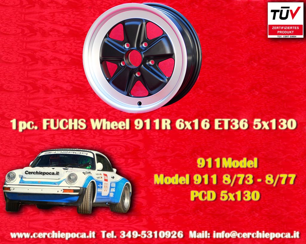 Porsche Fuchs Porsche 911  6x16 ET36 5x130 c/b 71.6 mm Wheel