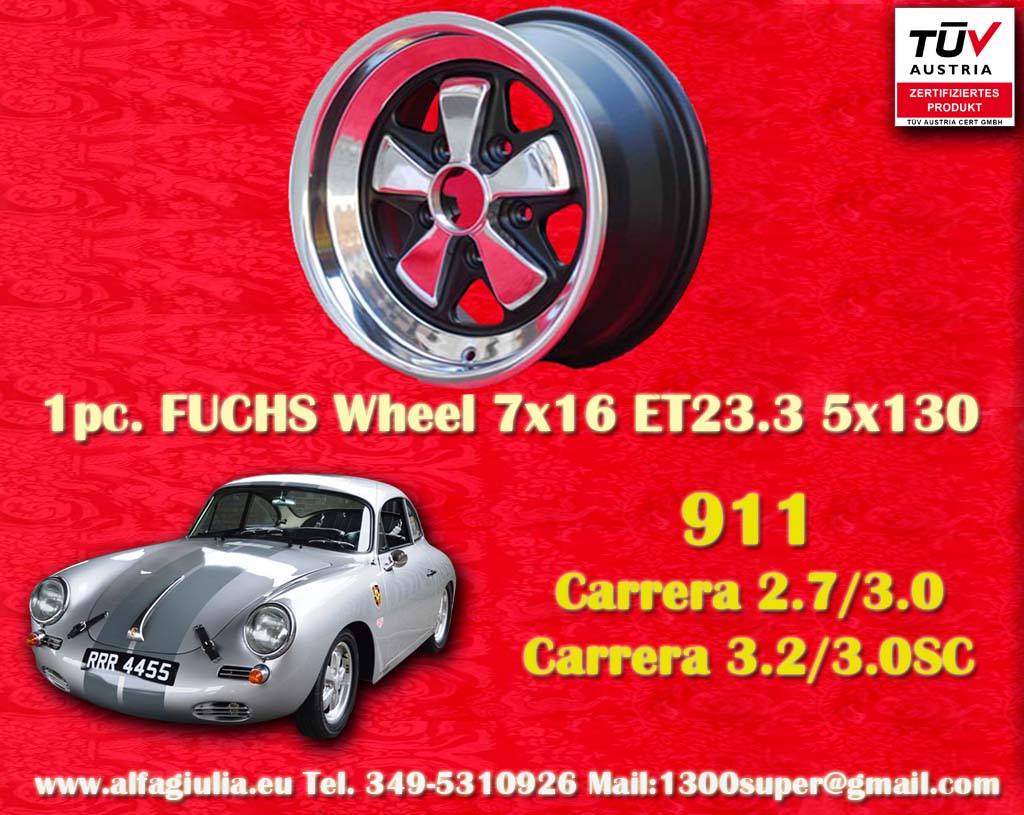 Cerchio Porsche Fuchs Porsche 911  7x16 ET23.3 5x130 c/b 71.6 mm
