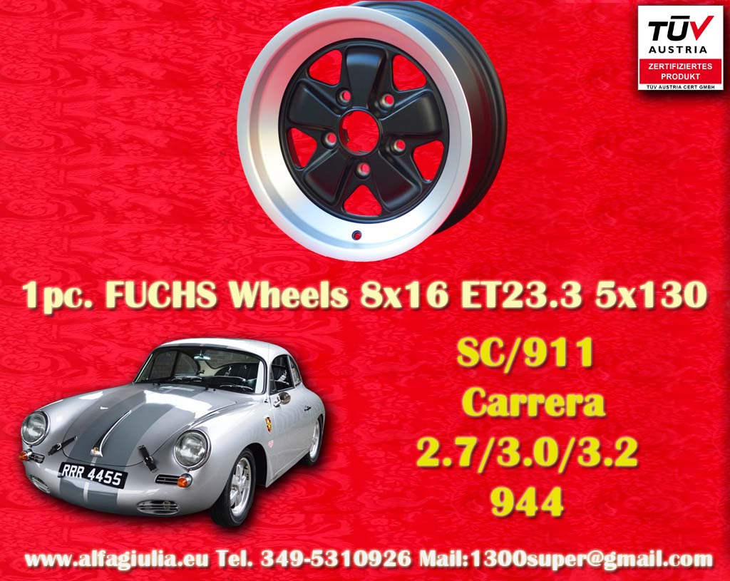 Porsche Fuchs Porsche 911  8x16 ET23.3 5x130 c/b 71.6 mm Wheel