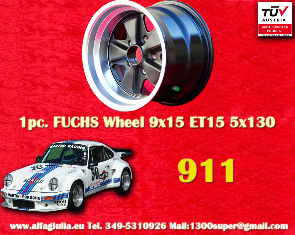 Porsche Fuchs Porsche 911  9x15 ET15 5x130 c/b 71.6 mm Wheel