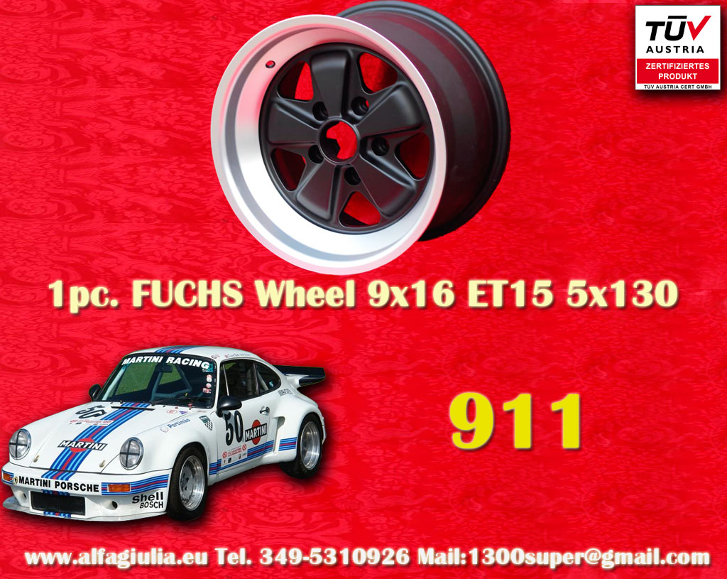 Porsche Fuchs Porsche 911  9x16 ET15 5x130 c/b 71.6 mm Wheel