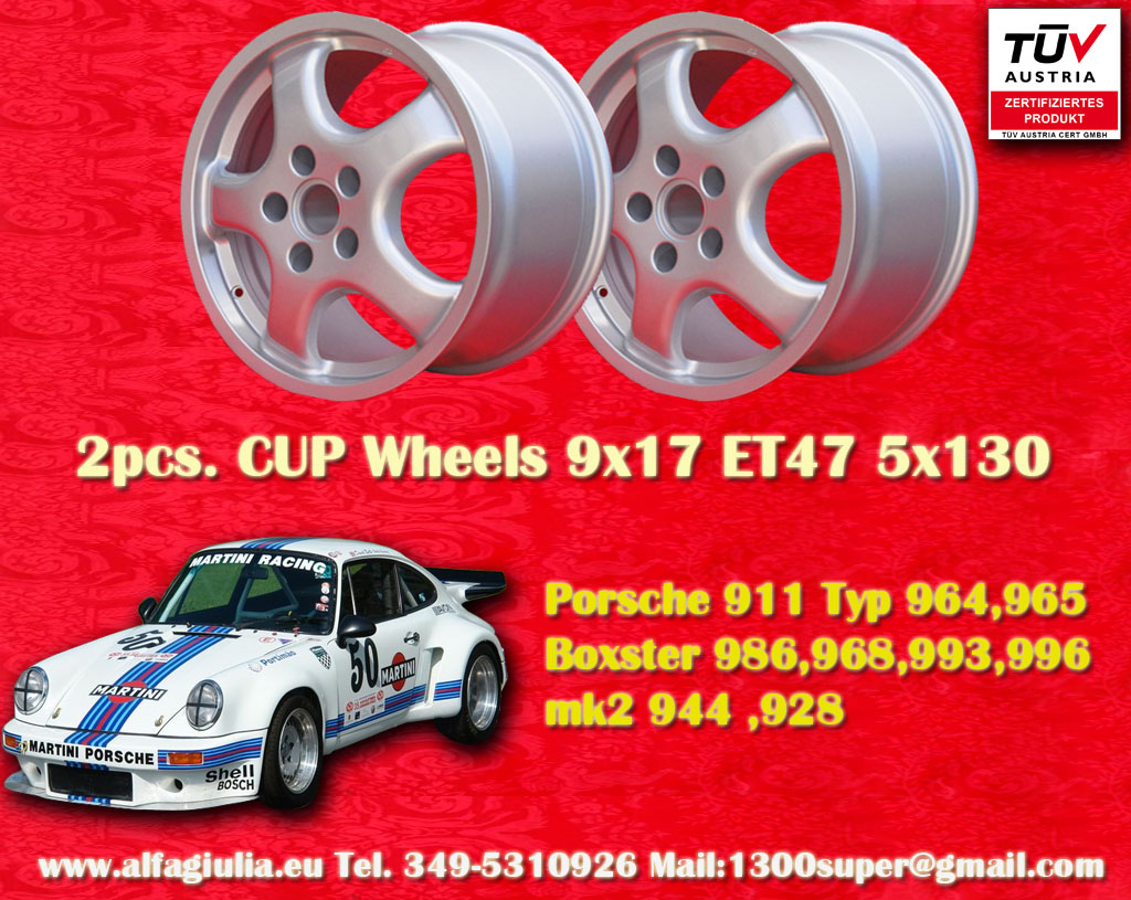Porsche Cup Porsche 911  9x17 ET47 5x130 c/b 71.6 mm Wheel