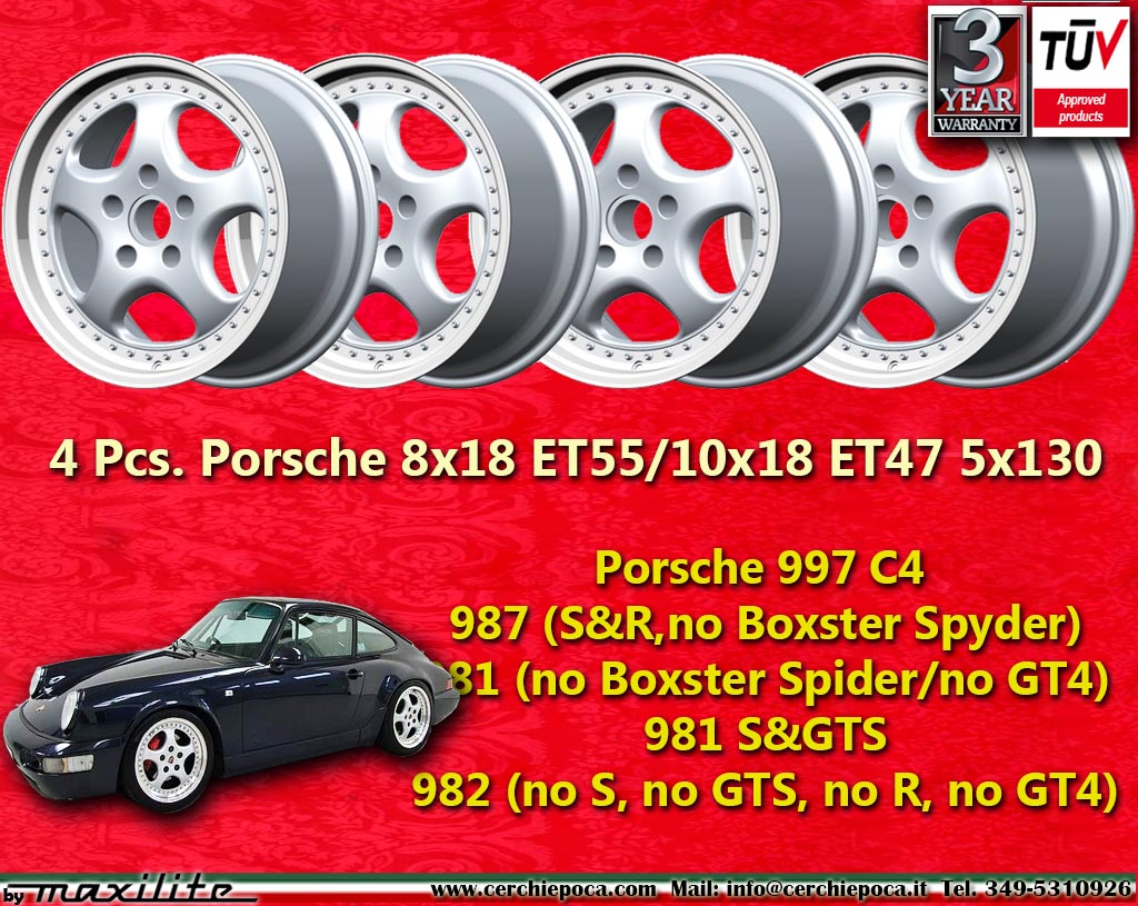 Porsche Speedline 996 Turbo, 964 Turbo, 964 Turbo 3.6, 964 Turbo S, 993  10x18 ET47 5x130 c/b 71.6 mm Wheel