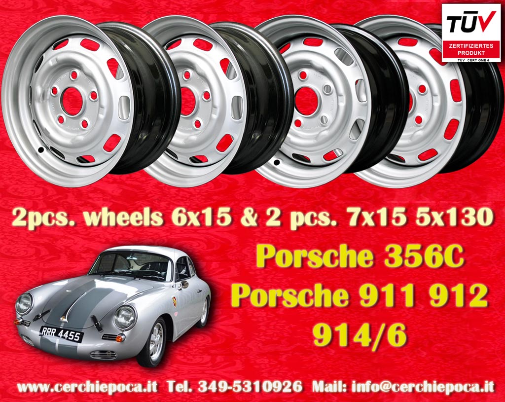 Porsche Fuchs Porsche 911 912 914-6  7x15 ET23.3 5x130 c/b 71.6 mm Wheel