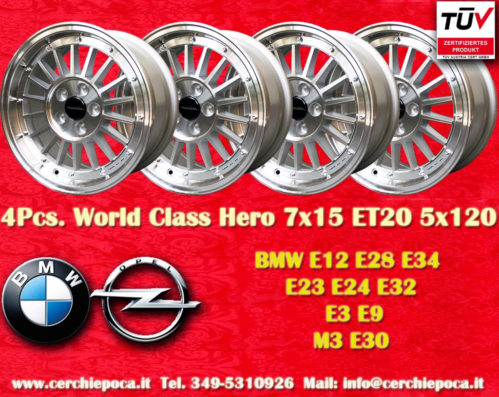BMW BBS BMW Serie5 E12, E28, E34, Serie 6 E24, Serie 7 E23, E32  7x15 ET20 5x120 c/b 72.6 mm Wheel