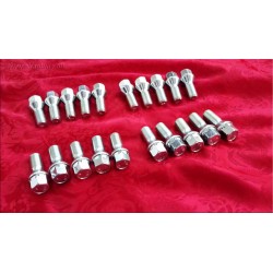 1 Set of bolts 16 pcs. M10x1,5x18 Fiat 500/126 Autobianchi Bianchina