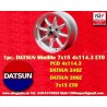1 pz. cerchio Datsun Minilite 7x15 ET0 4x114.3 silver/diamond cut 240Z, 260Z, 280Z, 280 ZX