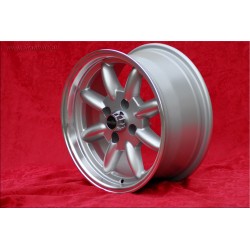 4 pcs. wheels Datsun Minilite 7x15 ET0 4x114.3 silver/diamond cut 240Z, 260Z, 280Z, 280 ZX