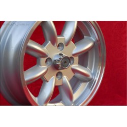 1 pc. wheel Datsun Minilite 5.5x15 ET15 4x114.3 silver/diamond cut MBG, TR2-TR6, Saab 99