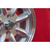 4 pz. cerchi Datsun Minilite 5.5x15 ET15 4x114.3 silver/diamond cut MBG, TR2-TR6, Saab 99