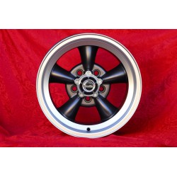 4 pcs. wheels CADILLAC,CHEVROLET Torq Thrust  7x15 ET-5 8x15 ET0 5x120.65 anthracite/diamond cut Camaro, Nova, Chevelle,