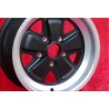 4 pcs. wheels Porsche  Fuchs 7x16 ET23.3 9x16 ET15 5x130 matt black/diamond cut 911 -1989, 914 6, 944 -1986, turbo -1989