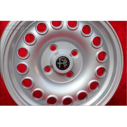 4 pz. cerchi Alfa Romeo Campagnolo 6x15 ET28.5 4x108 silver Giulia, 105 Berlina, Coupe, Spider, GT GTA GTC