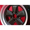4 pcs. wheels Porsche  Fuchs 9x17 ET15 10x17 ET-27 5x130 matt black/diamond cut 911 SC, Carrera -1989, turbo -1987 arrie