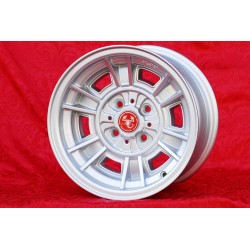 1 pc. wheel Autobianchi Minilite 7x13 ET10 4x98 silver 124 Spider, Coupe, X1 9