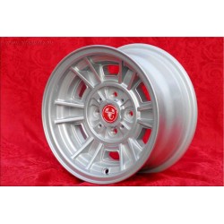1 pc. wheel Autobianchi Minilite 7x13 ET10 4x98 silver 124 Spider, Coupe, X1 9