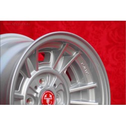 4 pcs. wheels Fiat Cromodora CD66 7x13 ET10 4x98 silver 124 Spider, Coupe, X1 9