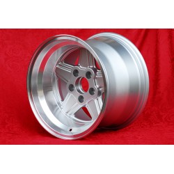 2 pcs. wheels Mercedes Penta 10x15 ET-7 5x112 silver/diamond cut w107 w108 w109 Red Pig 300 SEL