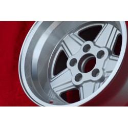 2 pcs. wheels Mercedes Penta 10x15 ET-7 5x112 silver/diamond cut w107 w108 w109 Red Pig 300 SEL