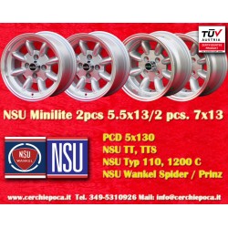 4 pcs. wheels NSU Minilite...