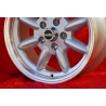 4 pcs. wheels CADILLAC,CHEVROLET Minilite 7x15 ET0 5x120.65 silver/diamond cut Camaro,Nova,Chevelle,El Camino,BelAir,Cap