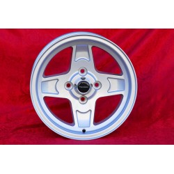 4 pcs. wheels Fiat,Autobianchi Campagnolo 8x13 ET0 4x98 silver 124 Abarth Berlina Coupe Spider 125 127 128 131 X19 A112