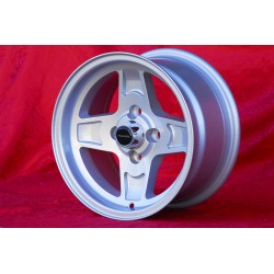 4 pcs. wheels Fiat,Autobianchi Campagnolo 8x13 ET0 4x98 silver 124 Abarth Berlina Coupe Spider 125 127 128 131 X19 A112