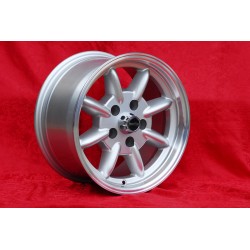 4 pcs. wheels CADILLAC,CHEVROLET Minilite 8x15 ET0 9x15 ET-12 5x120.65 silver/diamond cut Camaro,Nova,Chevelle,El Camino