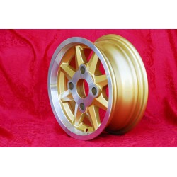 1 pc. wheel Skoda Minilite 5.5x13 ET23 4x130 gold/diamond cut MB1000 MB1100 105 110 120 130