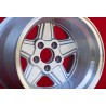 2 pcs. wheels Mercedes Penta 12x15 ET-25 5x112 silver/diamond cut w107 w108 w109 Red Pig 300 SEL