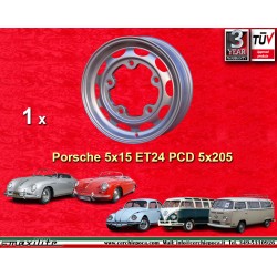 copy of 1 pc. wheel Porsche  5.5x16 ET20 5x205 silver 356 - 1963