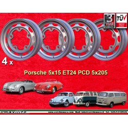 copy of 1 pc. wheel Porsche  5.5x16 ET20 5x205 silver 356 - 1963