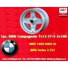 1 pc. wheel BMW Campagnolo 7x13 ET5 4x100 silver Kadett B-C, Manta, Ascona A-B, GT, Olympia A, Rekord C