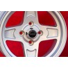 4 pcs. wheels BMW Campagnolo 7x13 ET5 4x100 silver Kadett B-C, Manta, Ascona A-B, GT, Olympia A, Rekord C