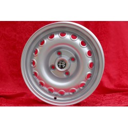 4 pcs. jantes Alfa Romeo Campagnolo 6.5x15 ET17 4x108 silver 105 Coupe, Spider, GT GTA GTC, Montreal