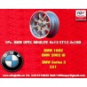1 pc. jante BMW Minilite 6x13 ET13 4x100 silver/diamond cut 1502-2002tii, 3 E21