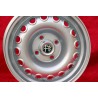 1 Stk Felge Alfa Romeo Campagnolo 6.5x15 ET29 4x108 silver Giulia, 105 Berlina, Coupe, Spider, GTA GTC
