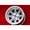 1 pz. cerchio BMW Minilite 8x13 ET-6 4x100 silver/diamond cut 1502-2002 tii, 3 E21
