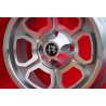 4 Stk Felgen Alfa Romeo Momo Vega 6x14 ET23 4x108 silver/diamond cut 105 Berlina, Giulia, Coupe, Spider, GTC