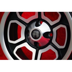 4  pcs wheels Alfa Romeo Momo Vega 6x14 ET23 4x98 matt black/diamond cut Alfetta Alfetta GT   GTV Alfasud Giulietta 33 7