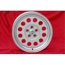 4 pcs. jantes Alfa Romeo Ronal 7x15 ET25 5x98 silver Alfetta GTV 2.5, 75 1.8T, 2.0i, 3.0i, 164, Spider-GTV Type 916