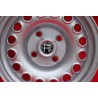 4 pcs. jantes Alfa Romeo Campagnolo 7x14 ET23 4x108 silver 105 Coupe, Spider, GT GTA GTC, Montreal