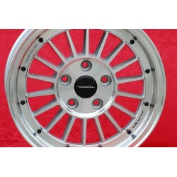 4 Stk Felgen Alfa Romeo WCHE 7x15 ET25 5x98 silver/diamond cut Alfetta GTV 2.5, 75 1.8T, 2.0i, 3.0i, 156, 164