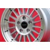 4 pcs. jantes Alfa Romeo WCHE 7x15 ET25 5x98 silver/diamond cut Alfetta GTV 2.5, 75 1.8T, 2.0i, 3.0i, 156, 164