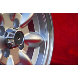 4 pcs. wheels Austin Healey Minilite 5.5x13 ET25 4x101.6 silver/diamond cut Mini Mk1-3